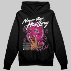 Rick RO Pink Leather Sneakers DopeSkill Hoodie Sweatshirt Never Stop Hustling Graphic