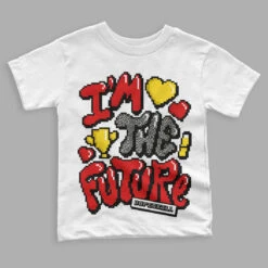 Fire Red 3s DopeSkill Toddler Kids T-shirt I'm The Future Graphic