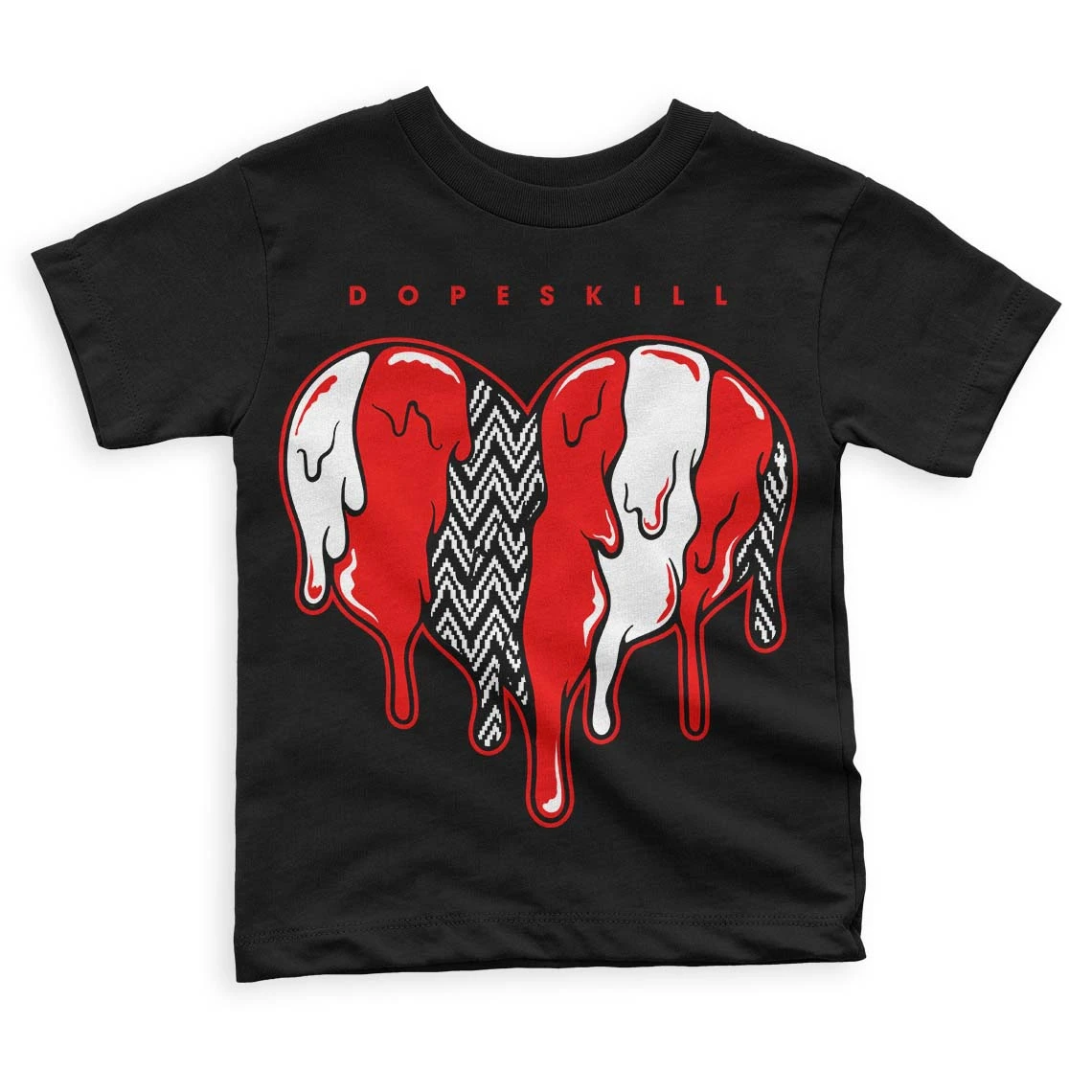 Cherry 12s DopeSkill Toddler Kids T-shirt Slime Drip Heart Graphic 2 Cherry 12s DopeSkill Toddler Kids T-shirt Slime Drip Heart Graphic - Image 2