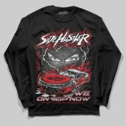 Red Collection DopeSkill Long Sleeve T-Shirt New Side Hustler Graphic