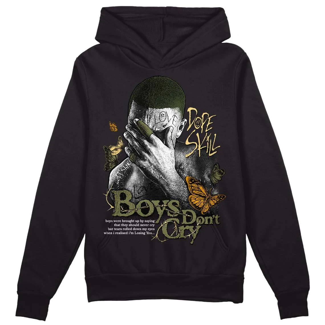 Craft Olive 4s DopeSkill Hoodie Sweatshirt Boys Don't Cry Graphic 1 Craft Olive 4s DopeSkill Hoodie Sweatshirt Boys Don't Cry Graphic