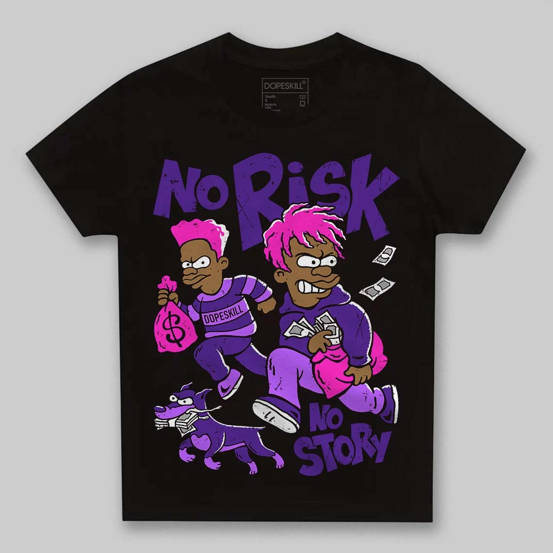 PURPLE Collection DopeSkill Toddler Kids T-shirt No Risk No Story Graphic 1 PURPLE Collection DopeSkill Toddler Kids T-shirt No Risk No Story Graphic