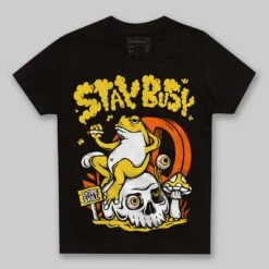 Black Tour Yellow AJ 4 Thunder DopeSkill Toddler Kids T-shirt Stay Busy Graphic