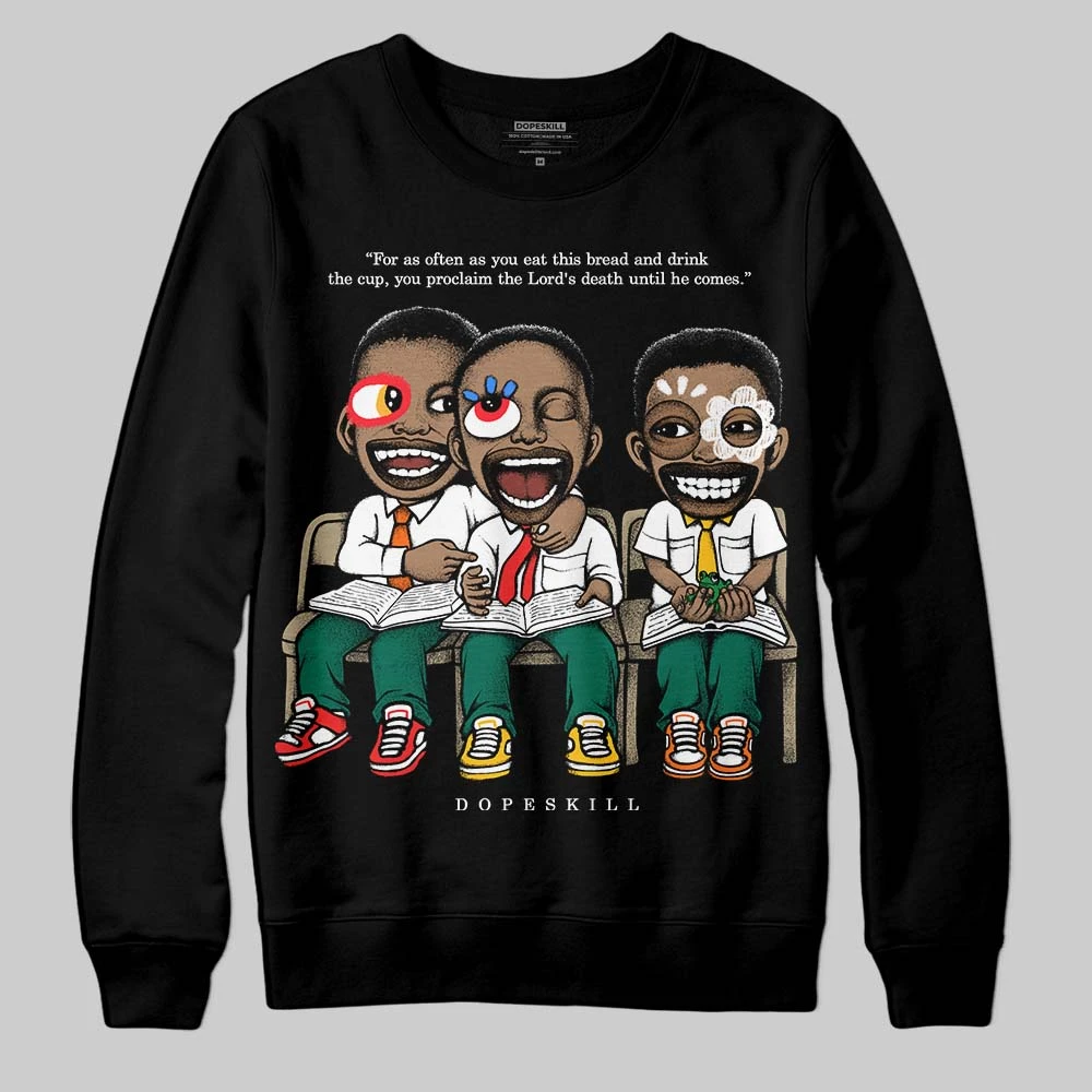 Oxidized Green 4s DopeSkill Sweatshirt First Sunday Graphic 2 Oxidized Green 4s DopeSkill Sweatshirt First Sunday Graphic - Image 2