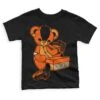Brilliant Orange 12s DopeSkill Toddler Kids T-shirt Sneakerhead BEAR Graphic