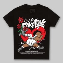 White Thunder 4s DopeSkill Toddler Kids T-shirt No Fake Love Graphic