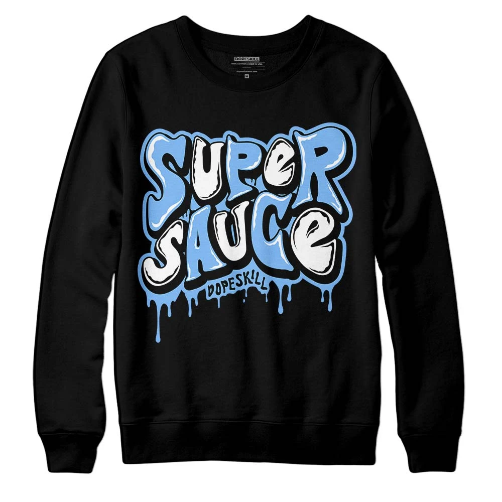 Powder Blue 9s DopeSkill Sweatshirt Super Sauce Graphic 2 Powder Blue 9s DopeSkill Sweatshirt Super Sauce Graphic - Image 2