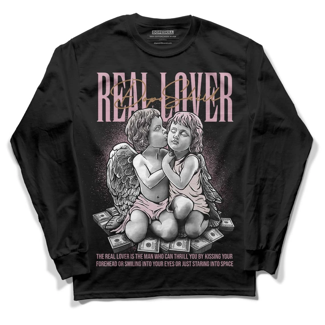 Dunk Low Teddy Bear Pink DopeSkill Long Sleeve T-Shirt Real Lover Graphic 2 Dunk Low Teddy Bear Pink DopeSkill Long Sleeve T-Shirt Real Lover Graphic - Image 2