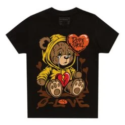 Yellow Collection DopeSkill Toddler Kids T-shirt Broken Bear Graphic