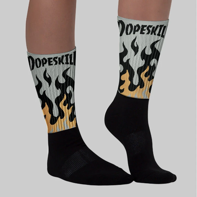 1906R ‘White Gold’ DopeSkill Sublimated Socks FIRE Graphic 2 1906R ‘White Gold’ DopeSkill Sublimated Socks FIRE Graphic - Image 2