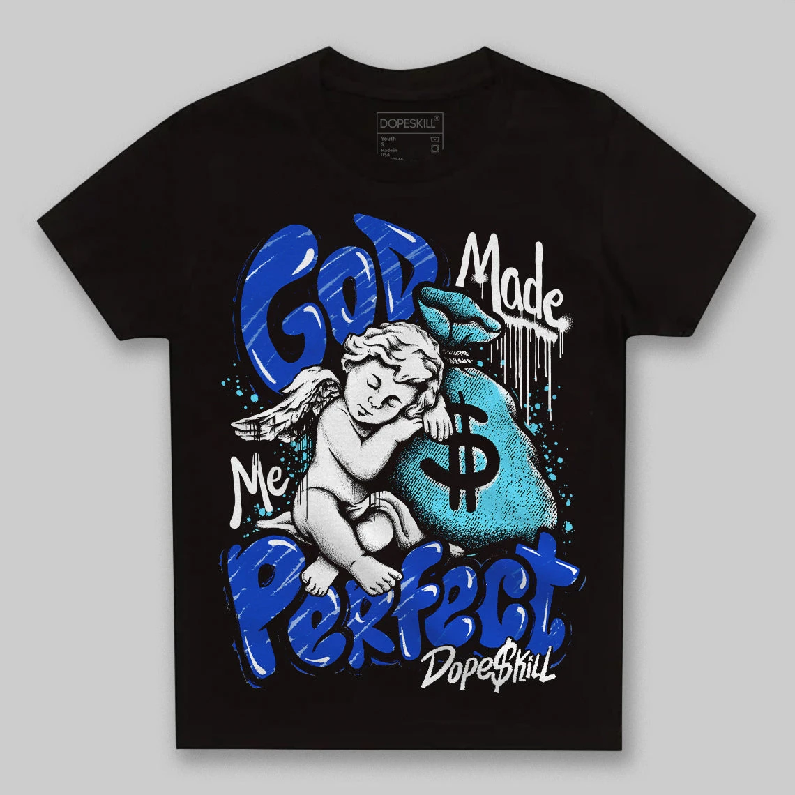 SB Dunk Argon DopeSkill Toddler Kids T-shirt God Made Me Perfect Graphic 2 SB Dunk Argon DopeSkill Toddler Kids T-shirt God Made Me Perfect Graphic - Image 2