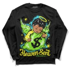 Neon Green Collection DopeSkill Long Sleeve T-Shirt Heaven Sent Graphic