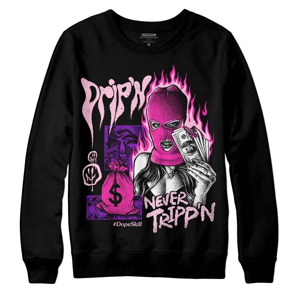 Pink Collection DopeSkill Sweatshirt Drip'n Never Tripp'n Graphic 2 Pink Collection DopeSkill Sweatshirt Drip'n Never Tripp'n Graphic - Image 2
