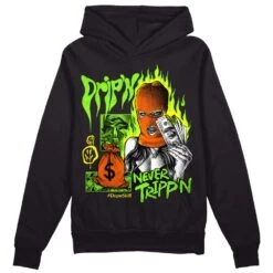 Neon Green Collection DopeSkill Hoodie Sweatshirt Drip'n Never Tripp'n Graphic