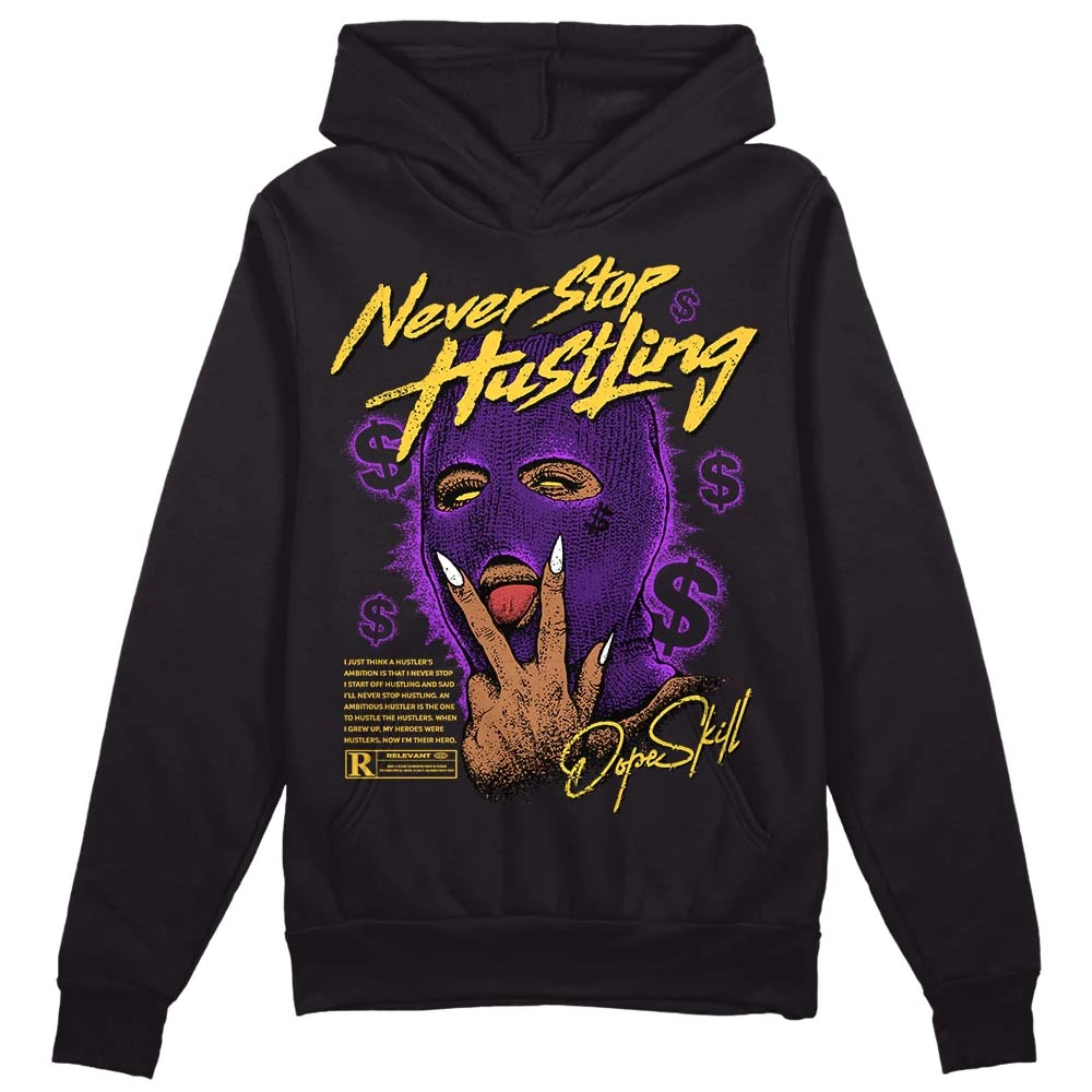 Field Purple 12s DopeSkill Hoodie Sweatshirt Never Stop Hustling Graphic 2 Field Purple 12s DopeSkill Hoodie Sweatshirt Never Stop Hustling Graphic - Image 2
