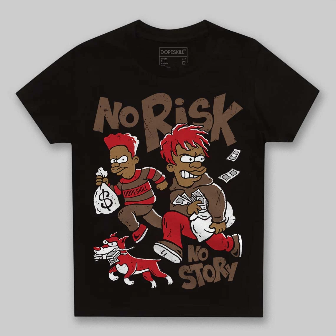 Olive 9s DopeSkill Toddler Kids T-shirt No Risk No Story Graphic 2 Olive 9s DopeSkill Toddler Kids T-shirt No Risk No Story Graphic - Image 2