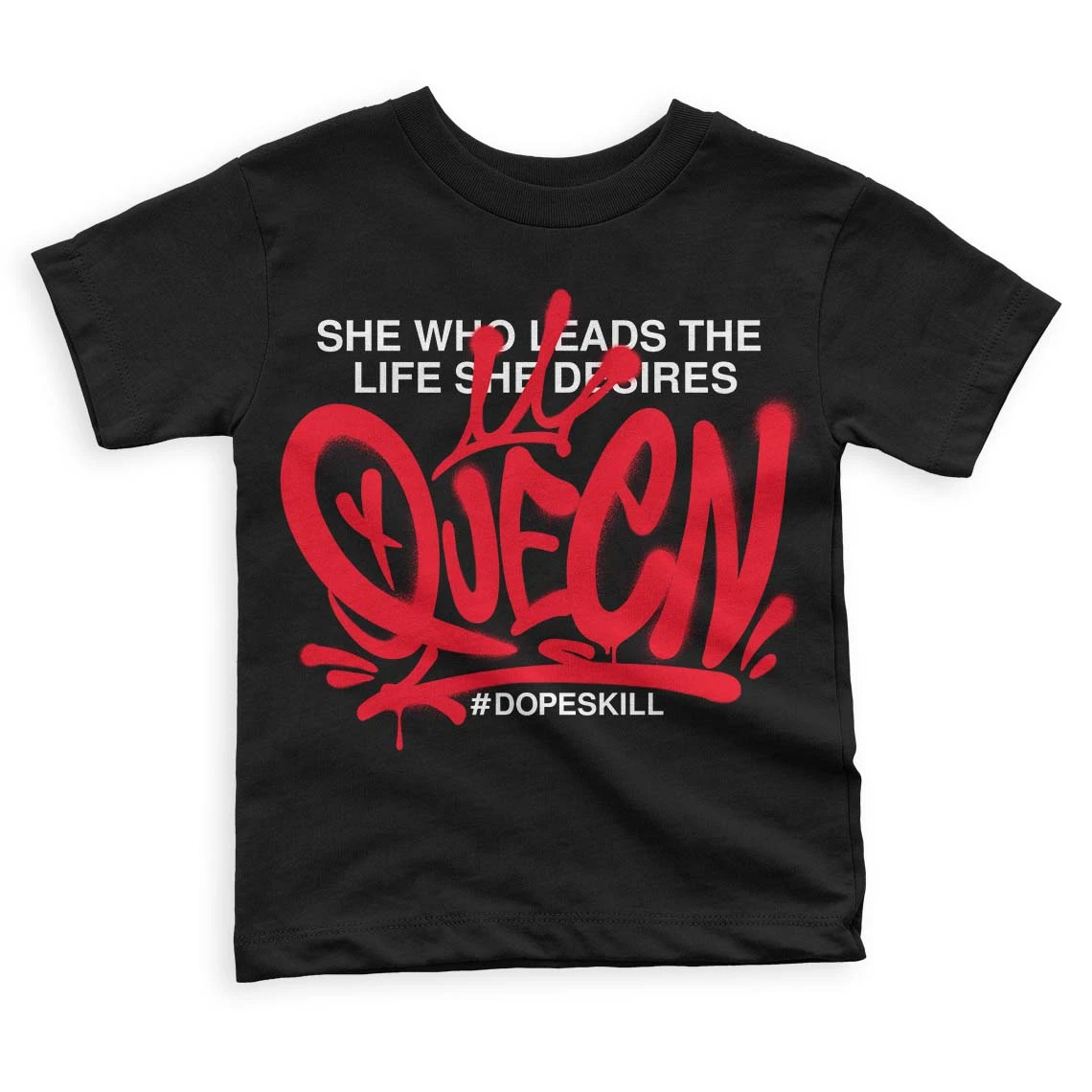 Red Thunder 4s DopeSkill Toddler Kids T-shirt Queen Graphic 1 Red Thunder 4s DopeSkill Toddler Kids T-shirt Queen Graphic