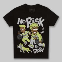 Light Lemon Twist 4s DopeSkill Toddler Kids T-shirt No Risk No Story Graphic