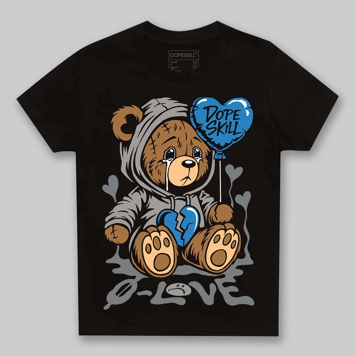 Cool Grey 9s DopeSkill Toddler Kids T-shirt Broken Bear Graphic 2 Cool Grey 9s DopeSkill Toddler Kids T-shirt Broken Bear Graphic - Image 2