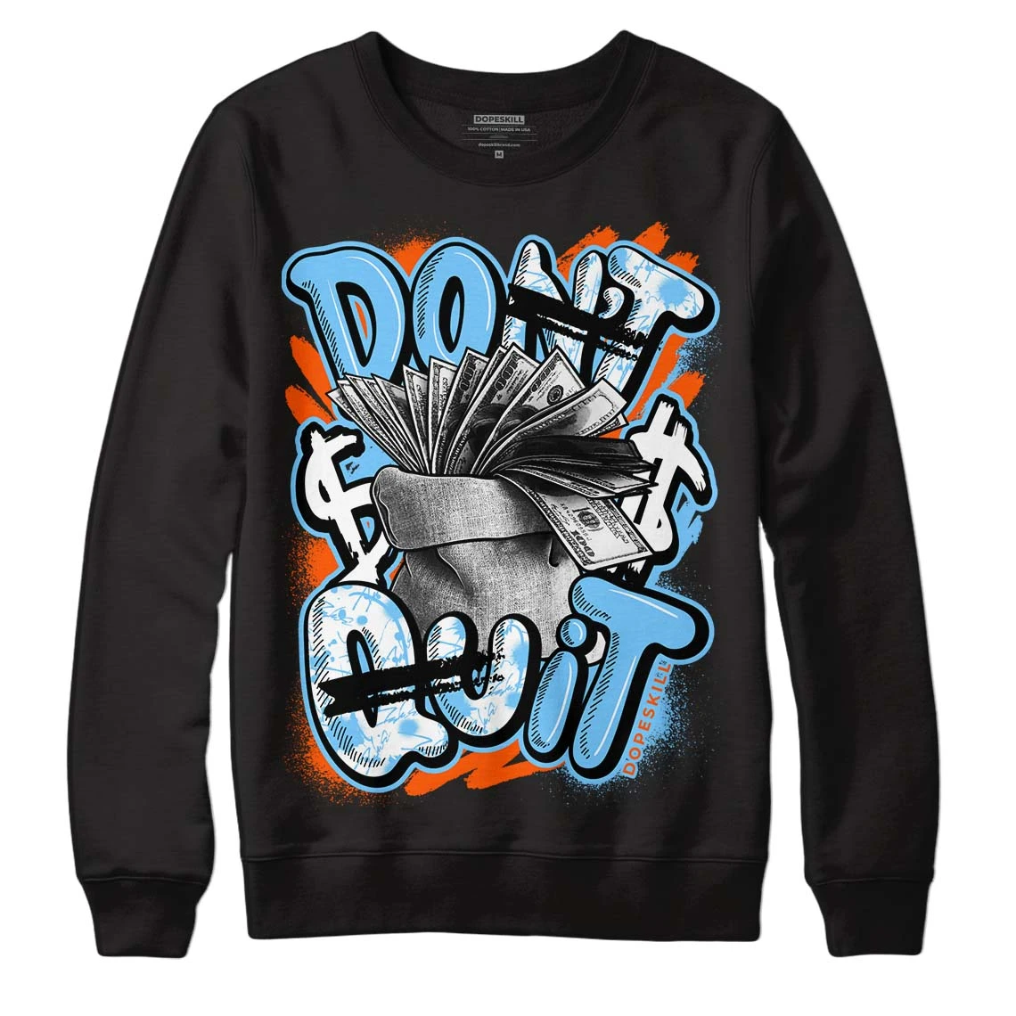 Dunk Low Futura University Blue DopeSkill Sweatshirt Don't Quit Graphic 2 Dunk Low Futura University Blue DopeSkill Sweatshirt Don't Quit Graphic - Image 2