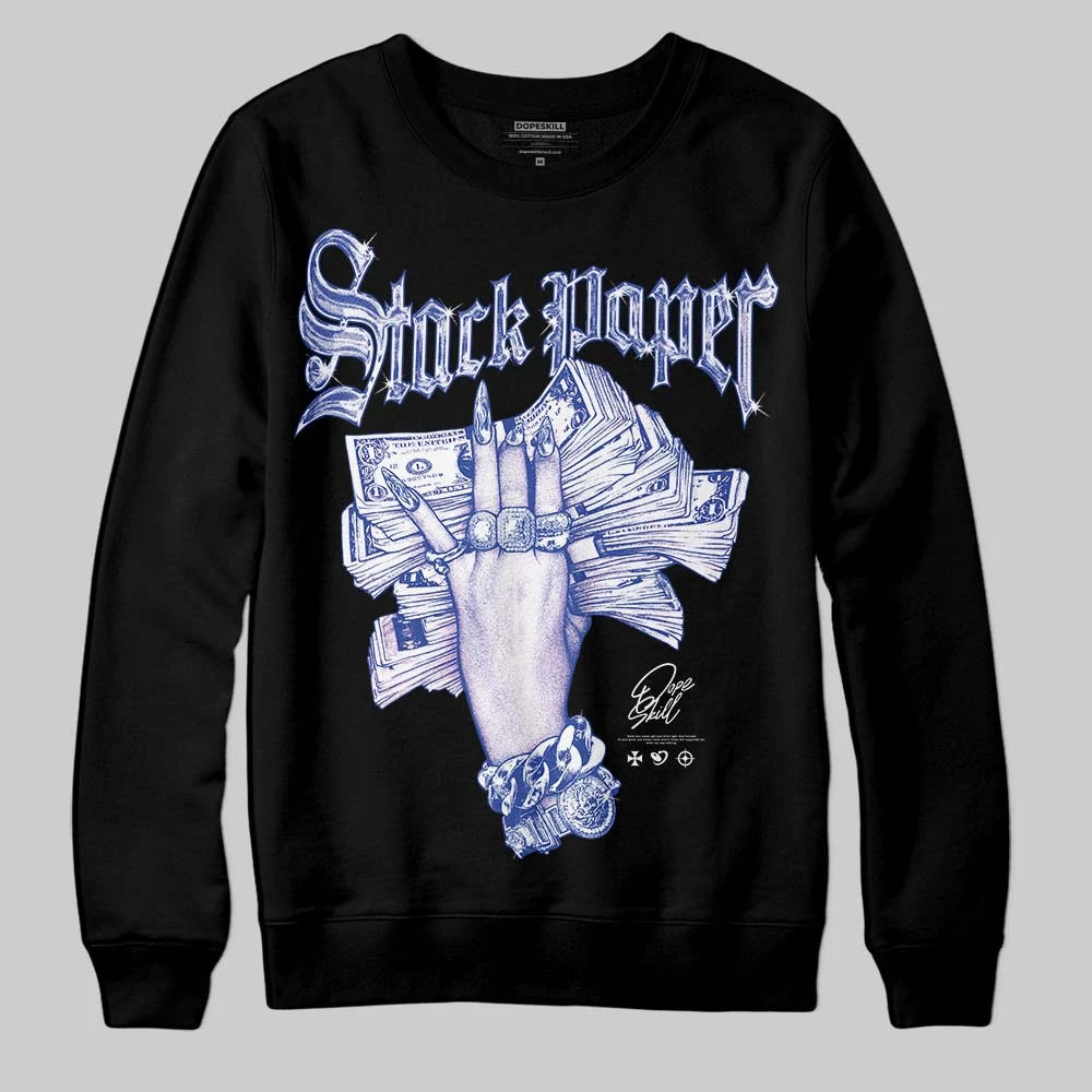 Royal Blue Collection DopeSkill Sweatshirt Stack Paper Graphic 2 Royal Blue Collection DopeSkill Sweatshirt Stack Paper Graphic - Image 2