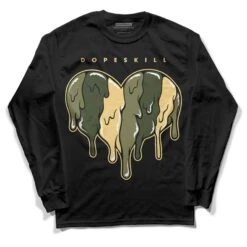 Craft Olive 4s DopeSkill Long Sleeve T-Shirt Slime Drip Heart Graphic
