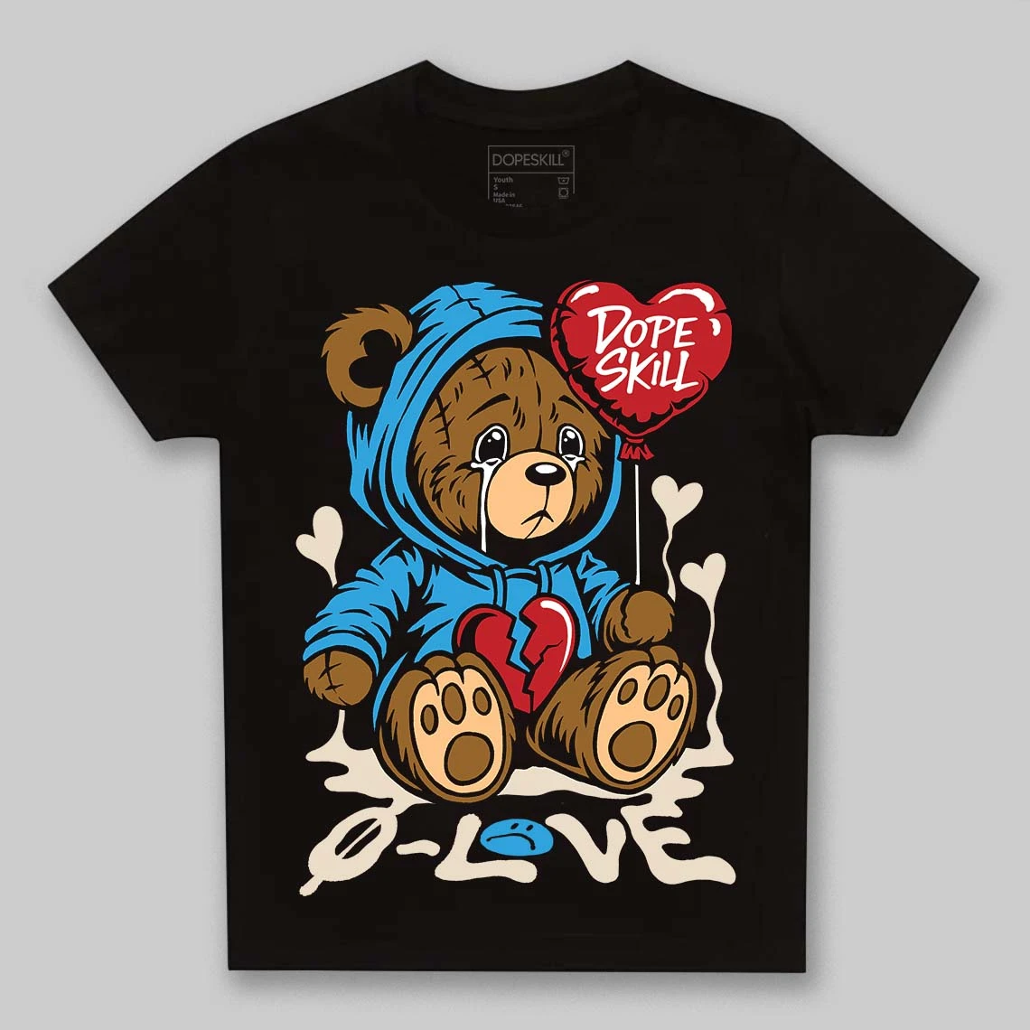UNC Reimagined 1s DopeSkill Toddler Kids T-shirt Broken Bear Graphic 2 UNC Reimagined 1s DopeSkill Toddler Kids T-shirt Broken Bear Graphic - Image 2