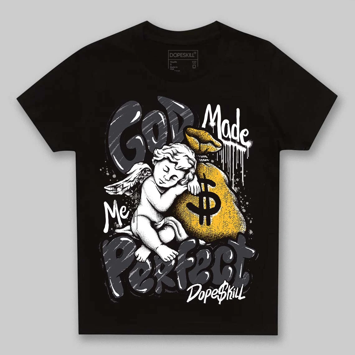 Black Cat 3s DopeSkill Toddler Kids T-shirt God Made Me Perfect Graphic 2 Black Cat 3s DopeSkill Toddler Kids T-shirt God Made Me Perfect Graphic - Image 2