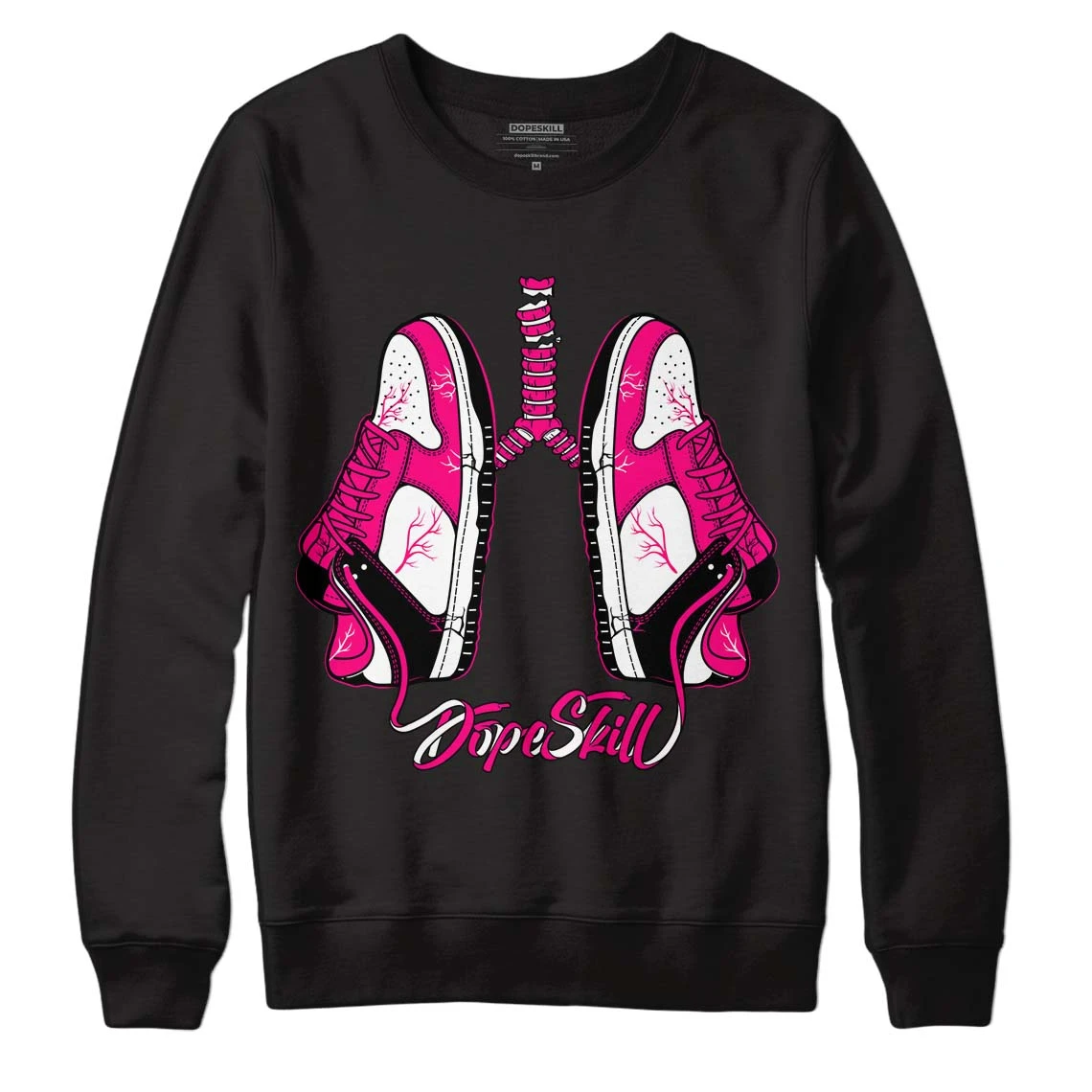 Fierce Pink 1s DopeSkill Sweatshirt Breathe Graphic 2 Fierce Pink 1s DopeSkill Sweatshirt Breathe Graphic - Image 2