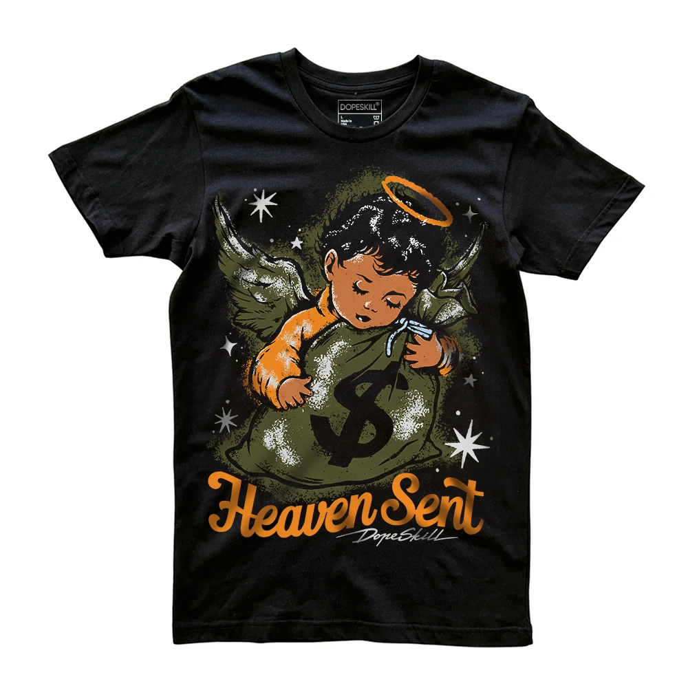 Olive 5s DopeSkill T-Shirt Heaven Sent Graphic 2 Olive 5s DopeSkill T-Shirt Heaven Sent Graphic - Image 2
