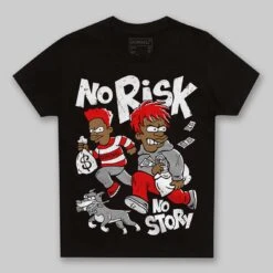 Panda White Black Dunk DopeSkill Toddler Kids T-shirt No Risk No Story Graphic