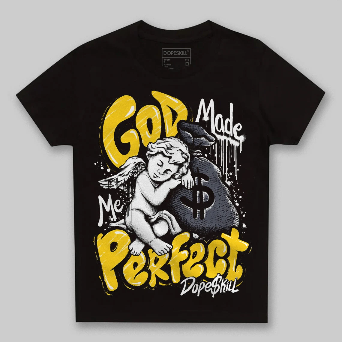Lightning 4s DopeSkill Toddler Kids T-shirt God Made Me Perfect Graphic 2 Lightning 4s DopeSkill Toddler Kids T-shirt God Made Me Perfect Graphic - Image 2