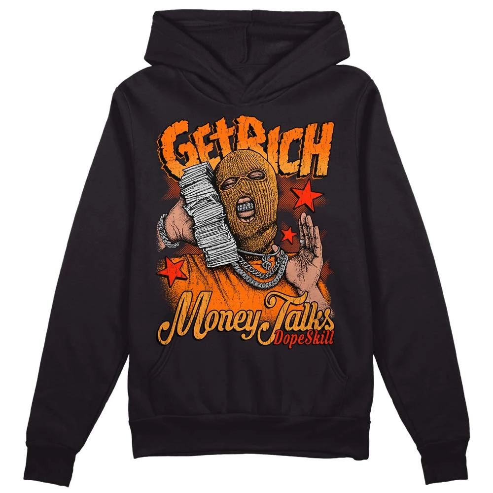 Orange Black White DopeSkill Hoodie Sweatshirt Get Rich Graphic 2 Orange Black White DopeSkill Hoodie Sweatshirt Get Rich Graphic - Image 2