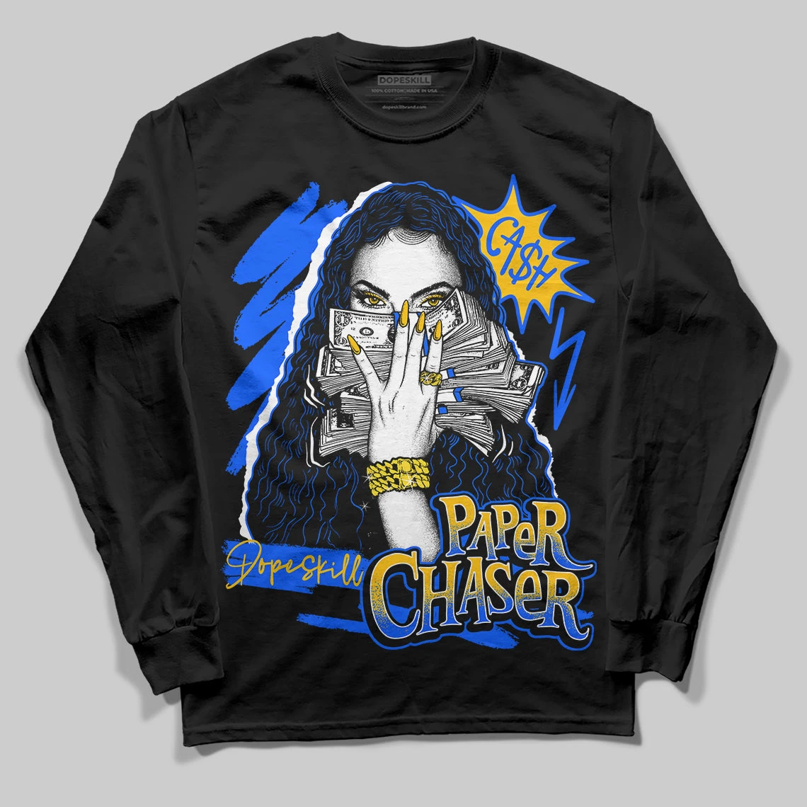 Royal Blue Collection DopeSkill Long Sleeve T-Shirt NPC Graphic 2 Royal Blue Collection DopeSkill Long Sleeve T-Shirt NPC Graphic - Image 2