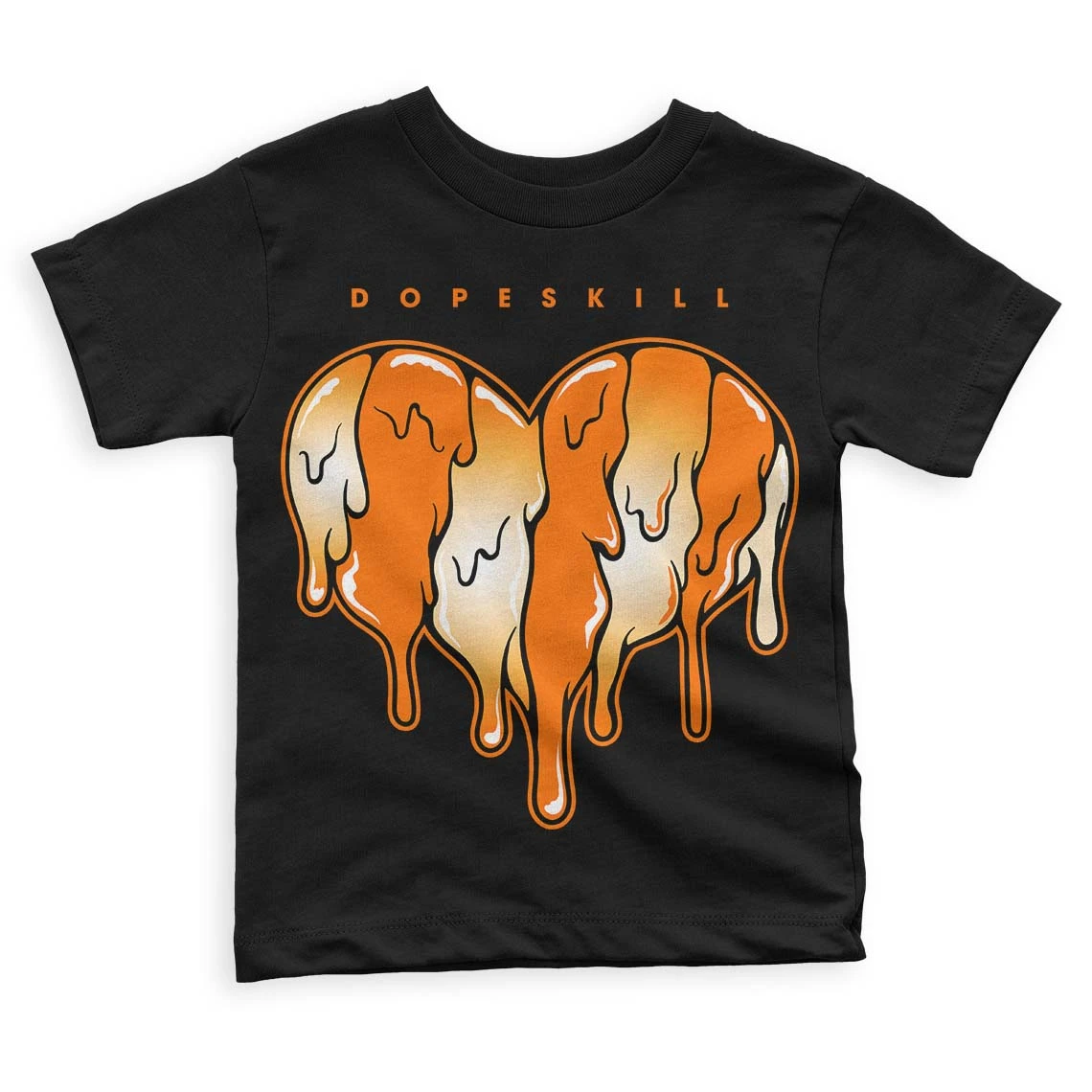 Dunk Low Magma Orange DopeSkill Toddler Kids T-shirt Slime Drip Heart Graphic 2 Dunk Low Magma Orange DopeSkill Toddler Kids T-shirt Slime Drip Heart Graphic - Image 2