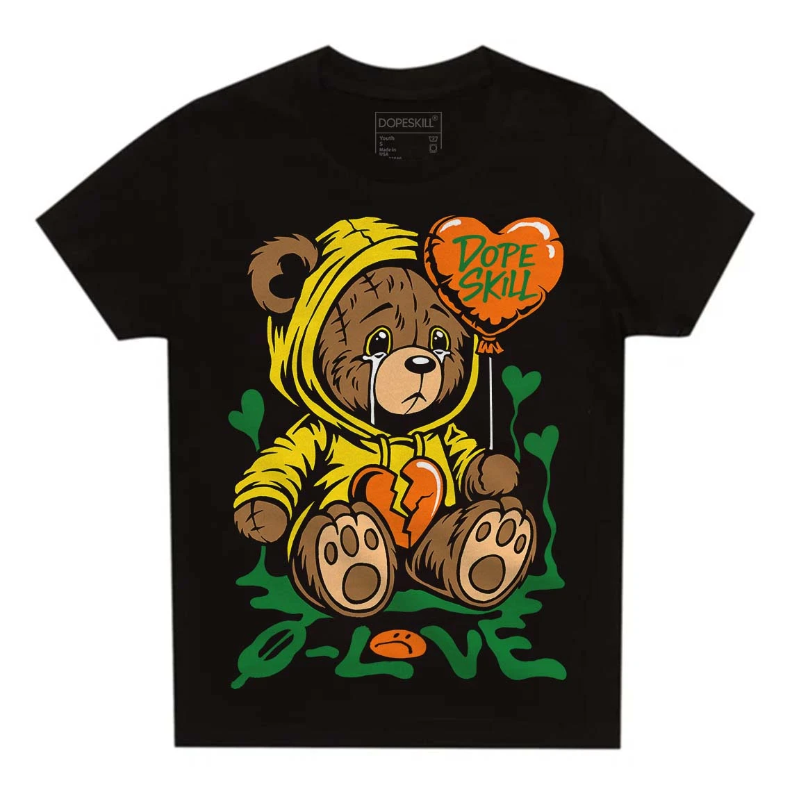 Dunk Reverse Brazil DopeSkill Toddler Kids T-shirt Broken Bear Graphic 2 Dunk Reverse Brazil DopeSkill Toddler Kids T-shirt Broken Bear Graphic - Image 2