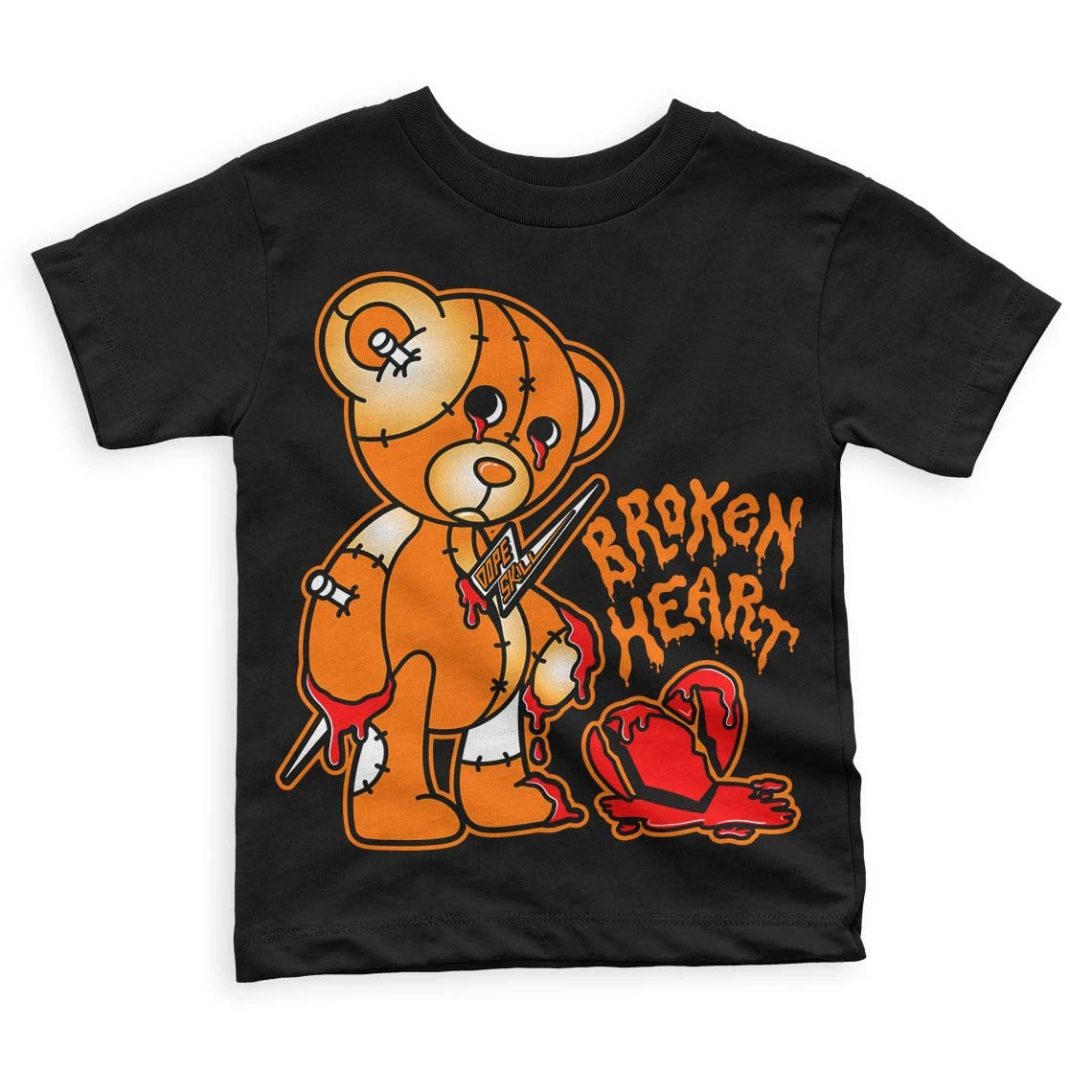 Dunk Low Magma Orange DopeSkill Toddler Kids T-shirt Broken Heart Graphic 2 Dunk Low Magma Orange DopeSkill Toddler Kids T-shirt Broken Heart Graphic - Image 2