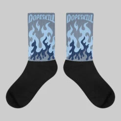 9060 Grey Day DopeSkill Sublimated Socks FIRE Graphic