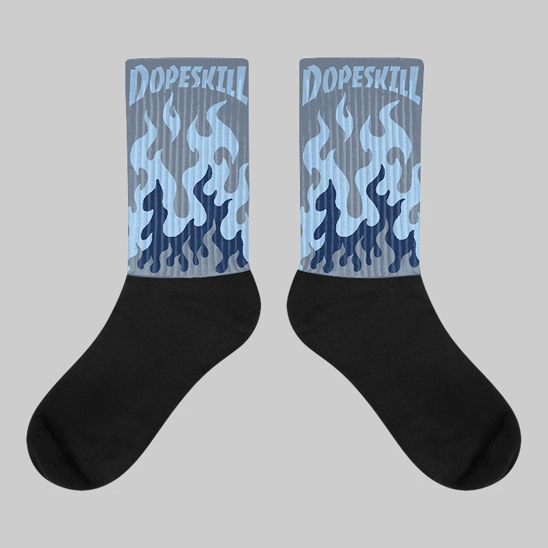 9060 Grey Day DopeSkill Sublimated Socks FIRE Graphic 1 9060 Grey Day DopeSkill Sublimated Socks FIRE Graphic