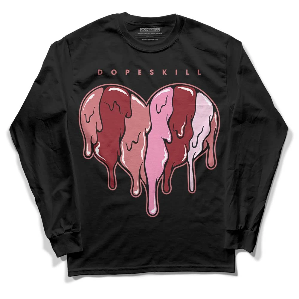 Valentine's Day Collection DopeSkill Long Sleeve T-Shirt Slime Drip Heart Graphic 2 Valentine's Day Collection DopeSkill Long Sleeve T-Shirt Slime Drip Heart Graphic - Image 2
