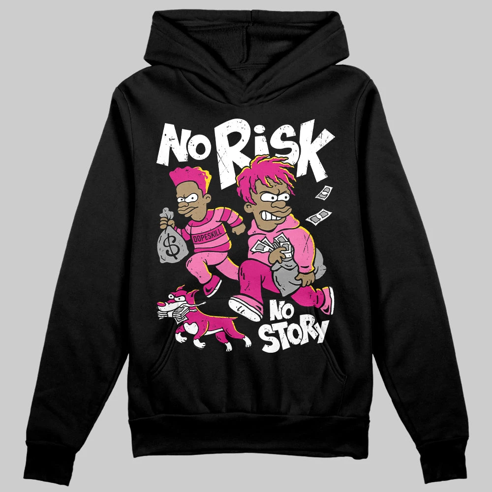 Rick RO Pink Leather Sneakers DopeSkill Hoodie Sweatshirt No Risk No Story Graphic 1 Rick RO Pink Leather Sneakers DopeSkill Hoodie Sweatshirt No Risk No Story Graphic