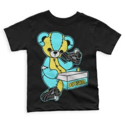 Aqua 5s DopeSkill Toddler Kids T-shirt Sneakerhead BEAR Graphic