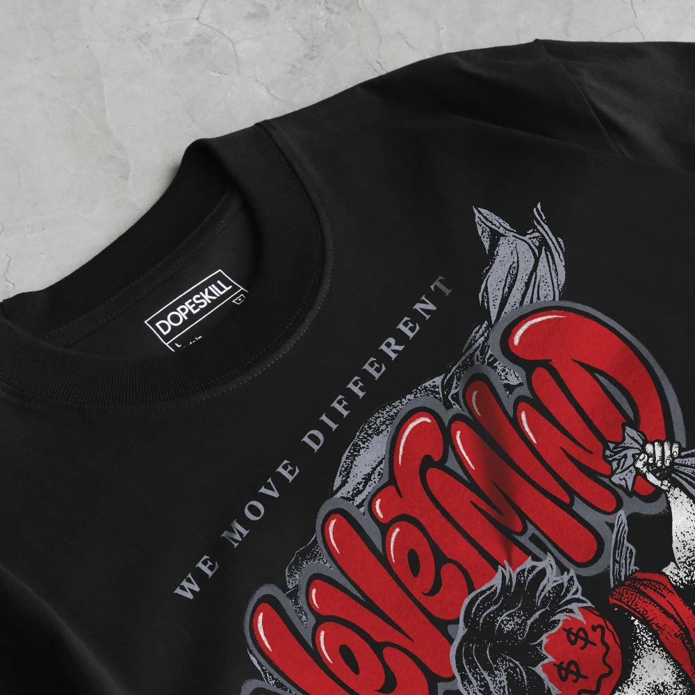 Bred Reimagined 4s DopeSkill T-Shirt Nevermind Graphic 5 Bred Reimagined 4s DopeSkill T-Shirt Nevermind Graphic - Image 5