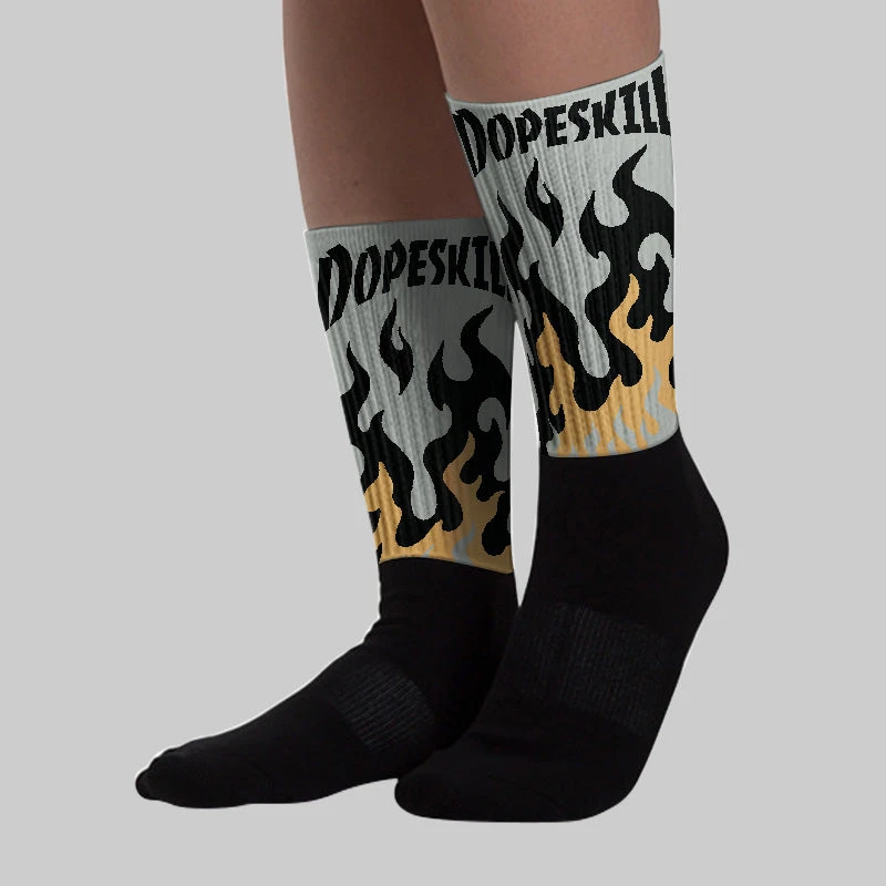 1906R ‘White Gold’ DopeSkill Sublimated Socks FIRE Graphic 3 1906R ‘White Gold’ DopeSkill Sublimated Socks FIRE Graphic - Image 3