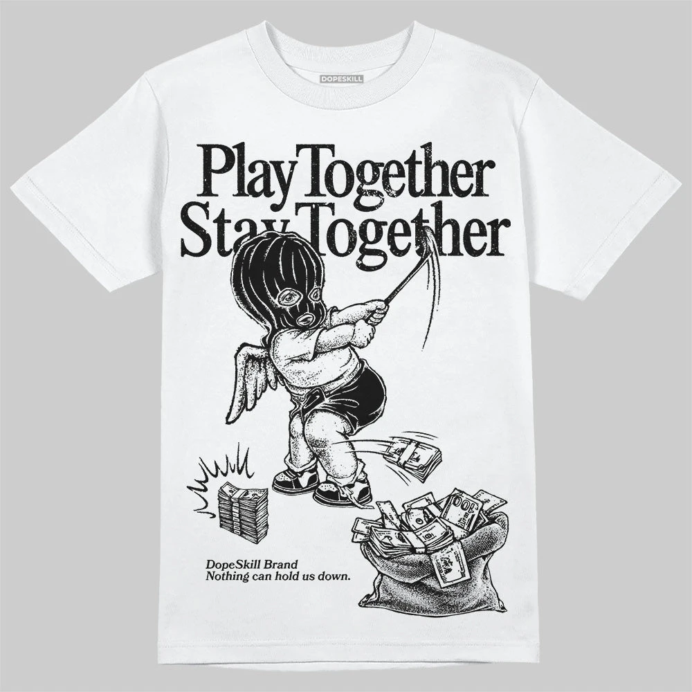 Dunk Panda White Black DopeSkill T-Shirt Play Together, Stay Together Graphic 2 Dunk Panda White Black DopeSkill T-Shirt Play Together, Stay Together Graphic - Image 2