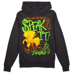 Neon Green Collection DopeSkill Hoodie Sweatshirt Speak It Graphic