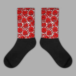 Gym Red 9s Sublimated Socks Slime Graphic