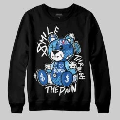 Blueberry 12s DopeSkill Sweatshirt Smile Through The Pain Graphic