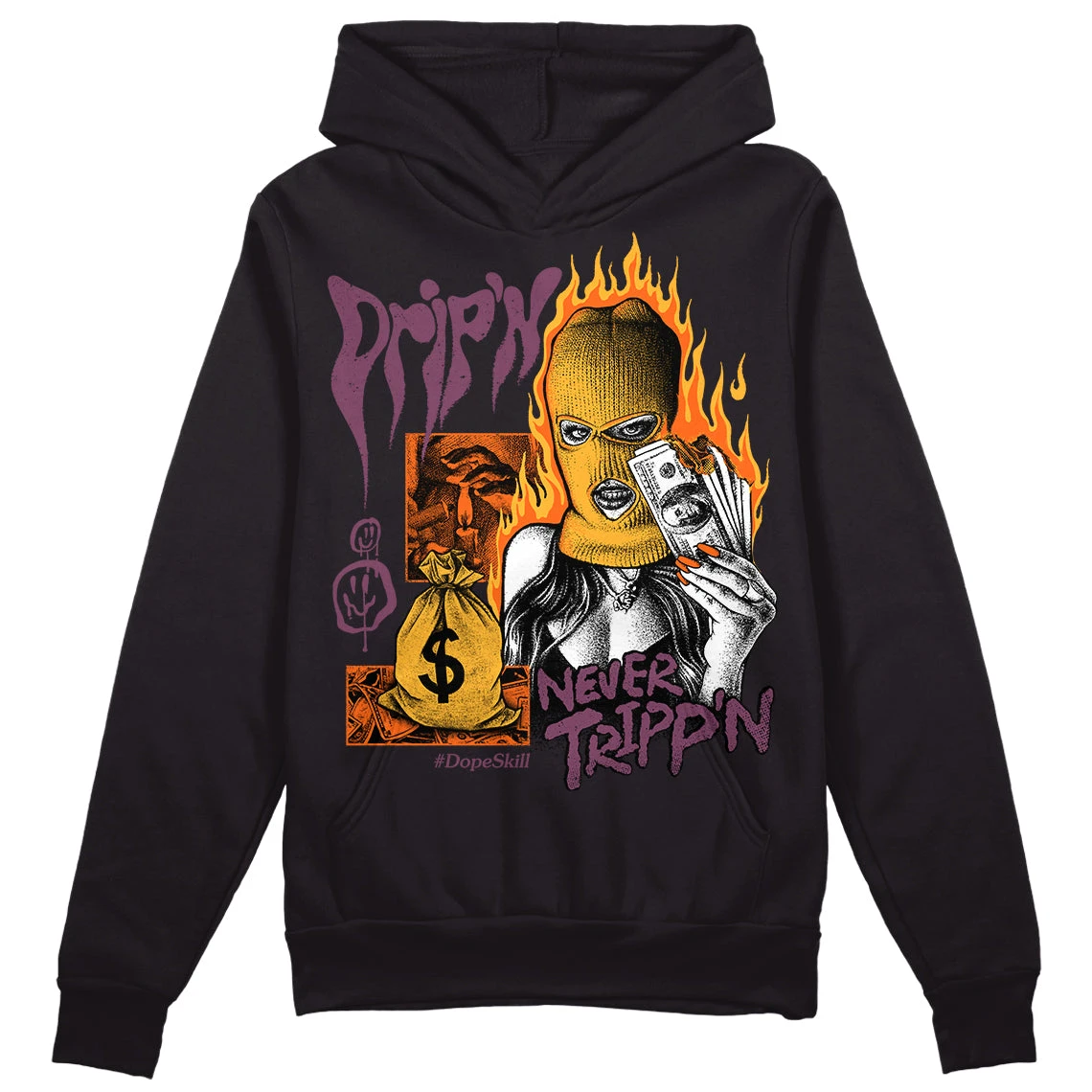 Brotherhood 1s High OG DopeSkill Hoodie Sweatshirt Drip'n Never Tripp'n Graphic 2 Brotherhood 1s High OG DopeSkill Hoodie Sweatshirt Drip'n Never Tripp'n Graphic - Image 2