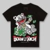 White Thunder 4s DopeSkill Toddler Kids T-shirt Born To Be Rich Graphic